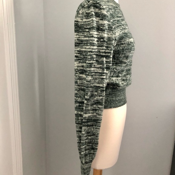 VICTORIA BECKHAM Marled brushed cropped cotton sweater - Picture 4 of 8